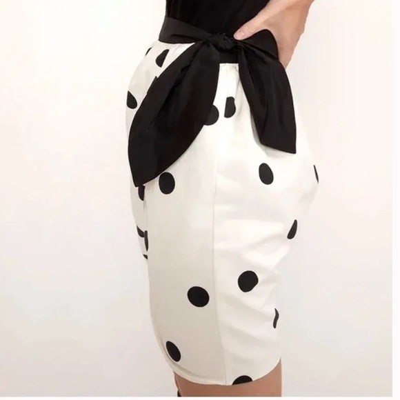 NWT Cynthia Rowley Emery Polka Dot Tulip Wrap Skirt - Picture 3 of 12